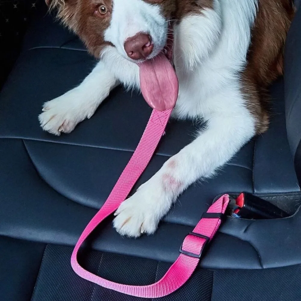 {NEW} Pink Dog Safety Seat Belt One Size